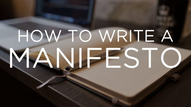 How To Write A Manifesto For General Secretary