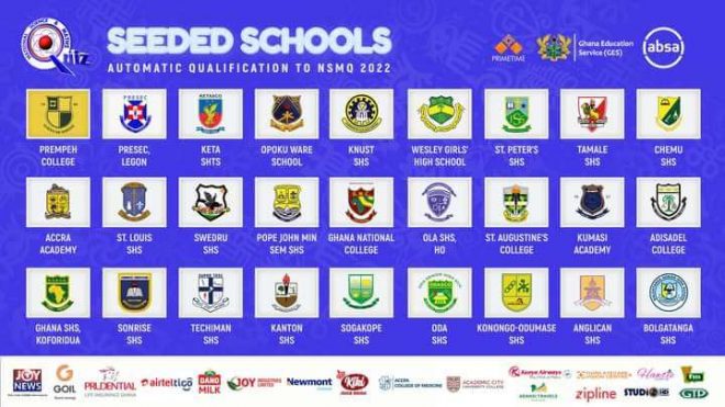 List Of 27 Seeded Senior High Schools For 2022 NSMQ Announced