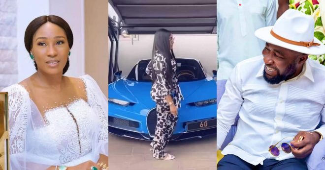 Osei Kwame Despite’s Wife Poses With Her Husband’s Bugatti Chiron In Latest Video