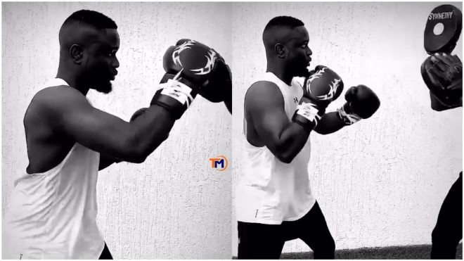 Must Watch Video: Hilarious Moment Sarkodie Tries Boxing